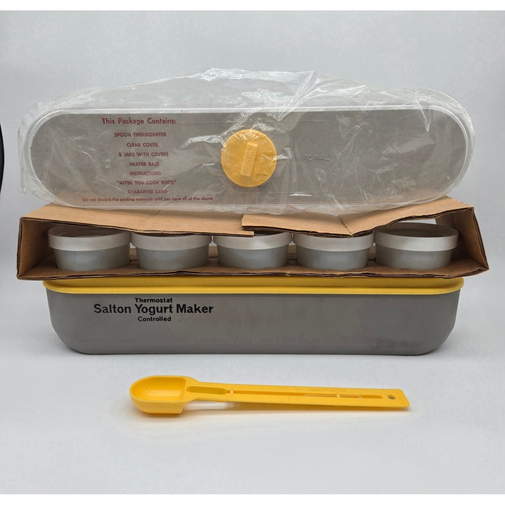 Vintage Salton Thermostat Controlled Yogurt‎ Maker GM-5 Cottagecore Retro MCM